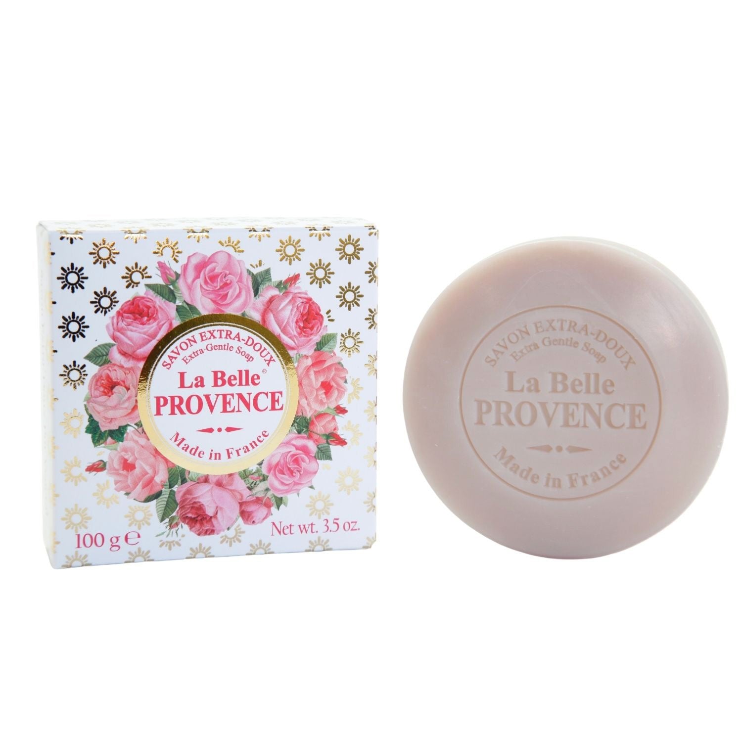 La Belle Provence 100g Soap in Cardboard Box - Rose Bath & Body La Savonnerie de Nyons 100g Soap in Tin Box Bath & Body_Bar Soap Brand_La Savonnerie de Nyons new arrivals 2023 10