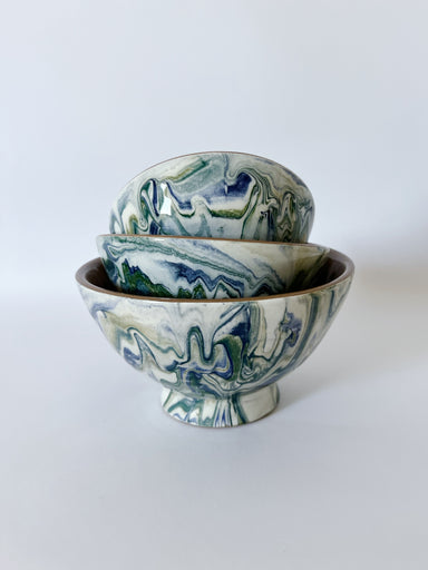 Une Vie Nomade Small Swirled Bowls—Blue Green Une Vie Nomade new arrivals 2023 B46849F8-E3E9-47A5-BD2F-F030FFCAA082_337fb9ce-7561-4f2d-9ce0-9d21f8693a13