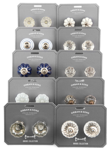 Orban & Sons Decorative Drawer Knobs Cabinet Knobs & Handles Orban & Sons Brand_Orban & Sons CLEAN OUT SALE Knobs & Pulls Orban & Sons OrbanandSonsDecorativeDrawerKnobsWhite3