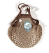 Filt Mini Bag in Beige with Brown Handles Bag Filt Bags Brand_Filt Shopping Bags Textiles_Shoppers 301_Mastic.Sepia