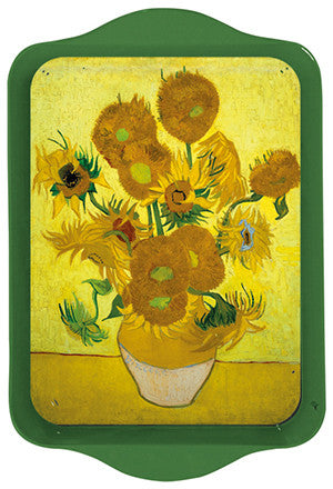 Van Gogh Sunflowers Mini Metal Tray Decorative Trays French Nostalgia Brand_French Nostalgia Home_Decorative Trays Home_French Nostalgia Spring Collection 5402-P10965