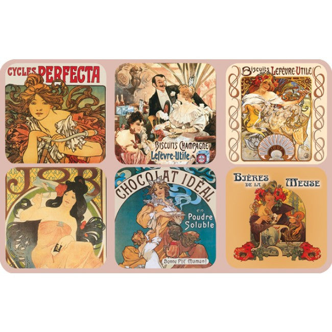 Mucha Coasters Coasters French Nostalgia Brand_French Nostalgia Home_Coasters Home_French Nostalgia 70208