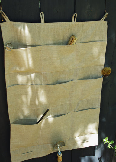 Thieffry Linen Wall Hanger Storage & Organization Thieffry Brand_Thieffry Home_Decor Kitchen_Storage New Arrivals 7421-0006ThieffryLinenWallHanger_2