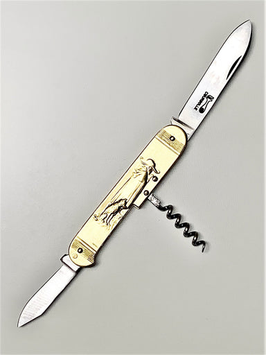 Couperier Coursolle Brass 3 Piece Sujet Pocket Knife - Goatherd - Pocket Knives - Couperier Coursolle - Brand_Couperier Coursolle - Kitchen_Dinnerware - Kitchen_Kitchenware - Knife Sets - Laguiole - Spring Collection - 7800LAI248WB_3