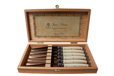 Laguiole Ivory Knives in Presentation Box (Set of 6) Cutlery Laguiole Brand_Laguiole Kitchen_Dinnerware Kitchen_Kitchenware Knife Sets Laguiole Spring Collection 7900-60540M_I_PB