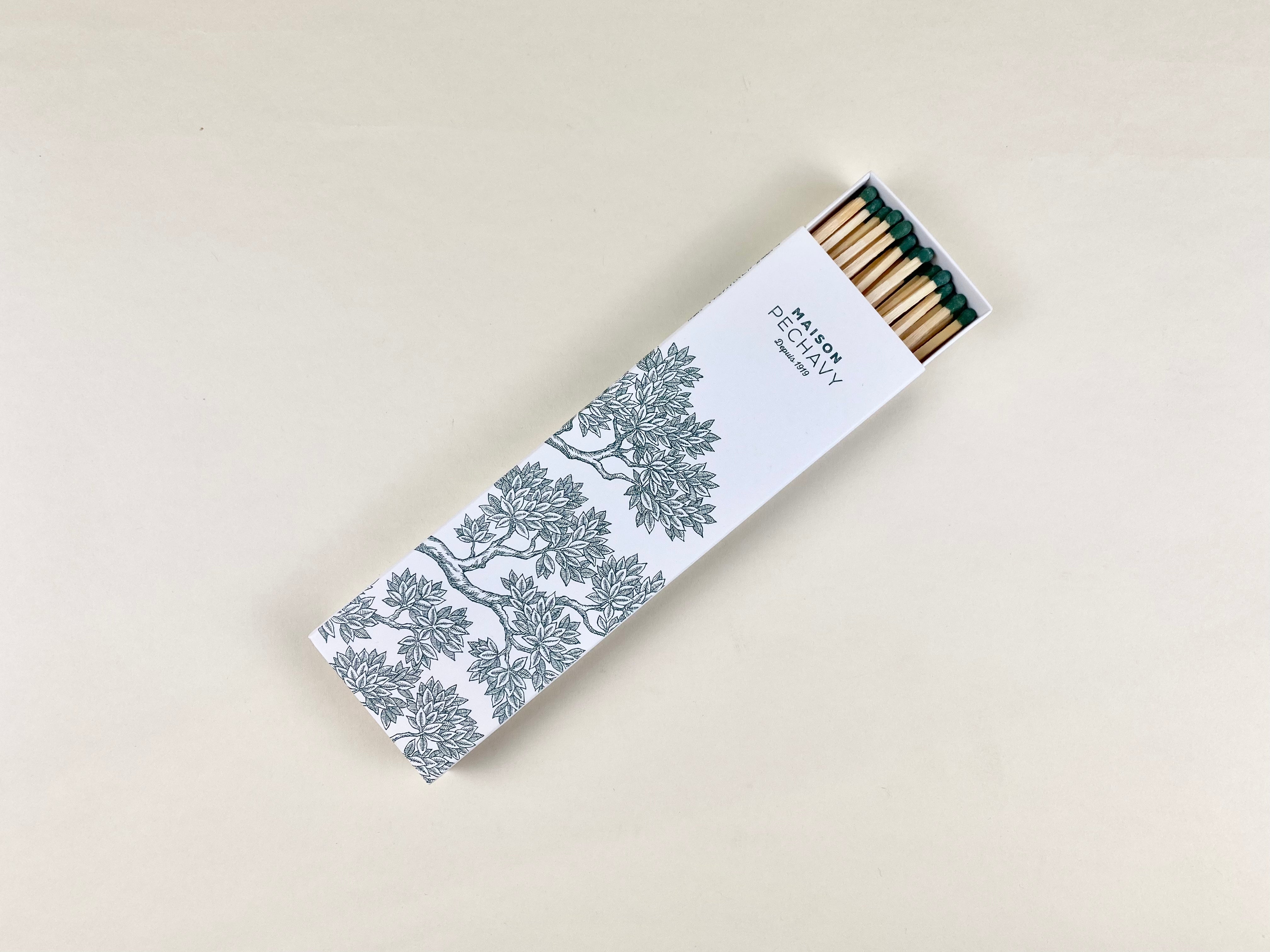 Maison Pechavy Long Matches (White and Lichen) Maison Pechavy Brand_Maison Pechavy Home_Candles & Accessories Maison Pechavy Matches New Arrivals 7E6F56DC-14F8-41DC-A584-18B4B9BC87EC