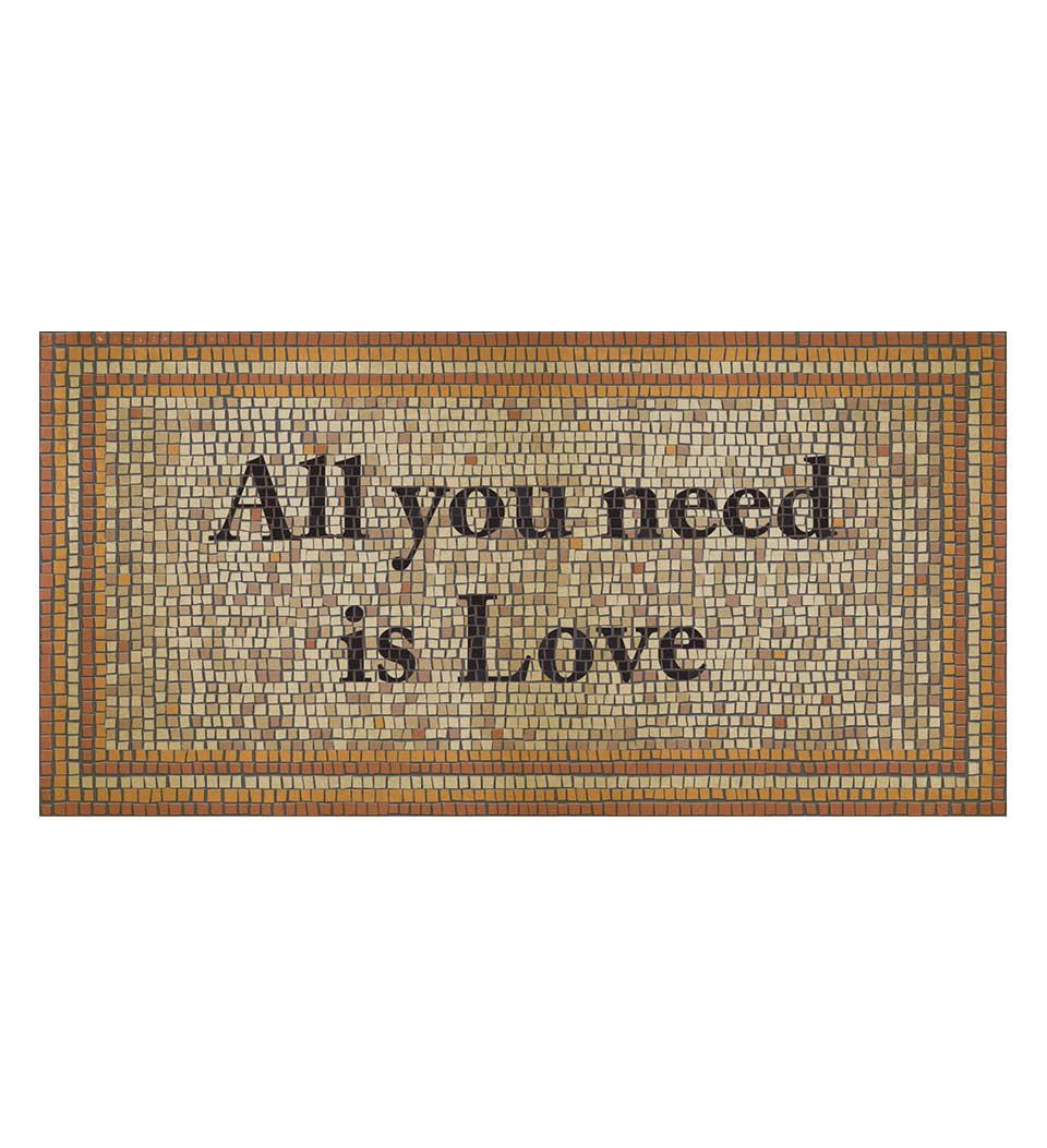 Beija Flor Mosaics: All You Need is Love (Buy 2 Get 1 Free!) Door Mats Beija Flor Brand_Beija Flor Classic Tile Home_Decor Home_Door Mats Home_Floor Mats All-you-need-is-love-Packshot