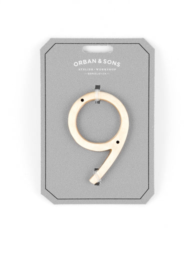 Orban & Sons Brass Numbers 9 House Numbers & Letters Orban & Sons Brand_Orban & Sons CLEAN OUT SALE Corkscrews & Tools Home_Decor KTFWHS Orban & Sons DSC0493_JasonLeCras_LG_cc608fa6-a878-4c07-a8b5-df909865c444