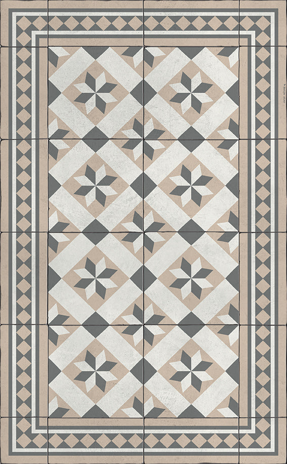 Beija Flor Powder Gothic Floor Mat (Buy 2 Get 1 Free!) Rugs Beija Flor Brand_Beija Flor Classic Tile CLEAN OUT SALE Home_Decor Home_Floor Mats G7-C-KTF