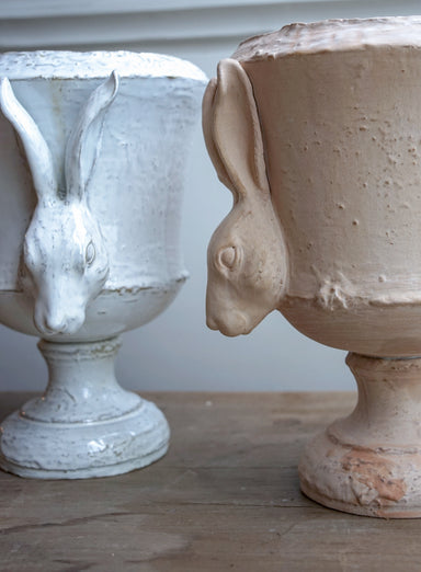 Hare Urn (No. 5 Stained White) - Ceramic - Yarnnakarn - Brand_Yarnnakarn - Home_Decor - Spring Collection - Hare-urn-detail00786_c2ffbb2b-4133-42b2-b4e4-076ee797ecb1