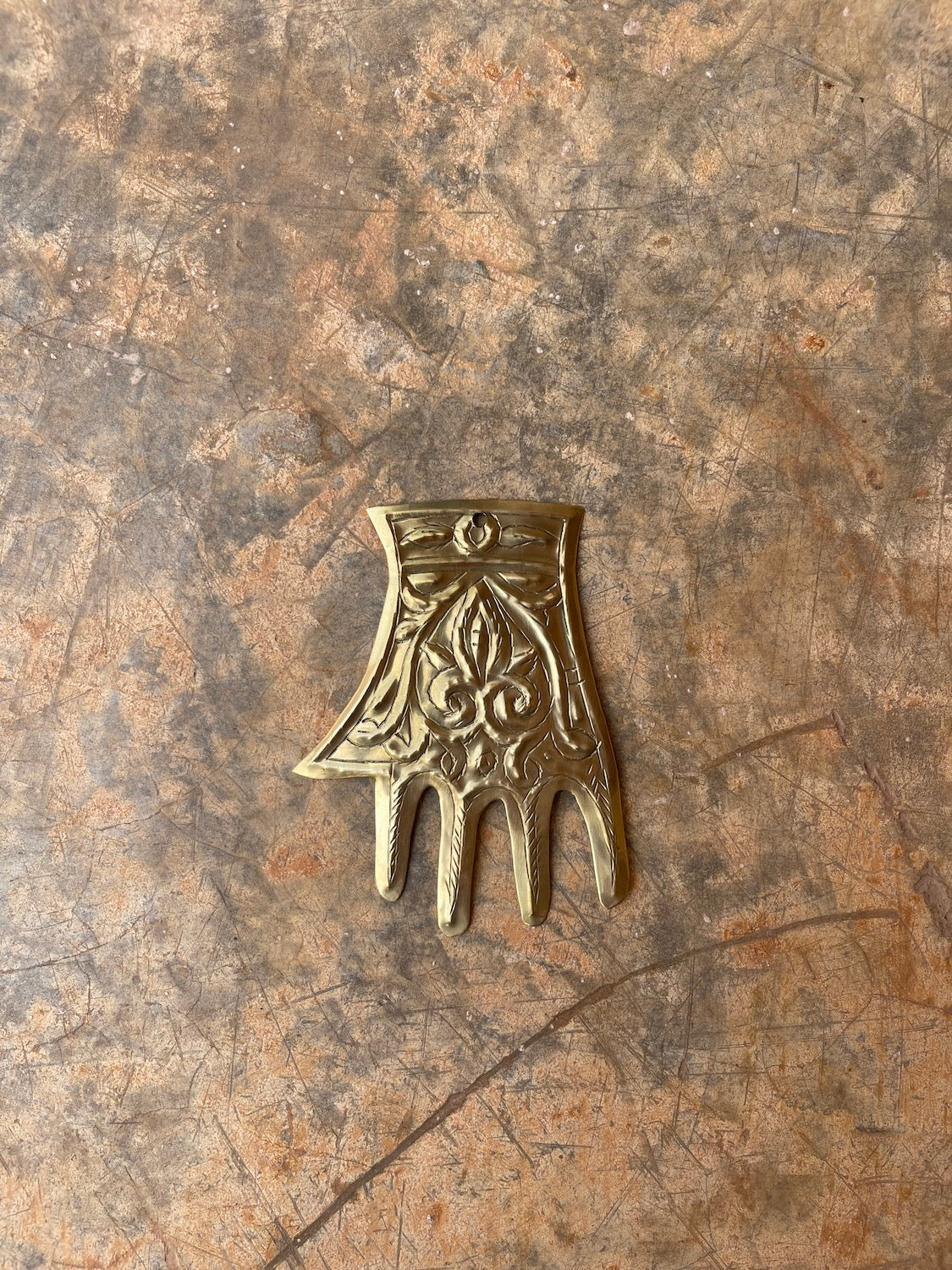 Moroccan Brass Wall Decor Hand Metal Wall Ornament Decor Une Vie Nomade Brand_Une Vie Nomade Home_Decor New Arrivals IMG_1856MoroccanBrassMetalWallDecorSmallHand