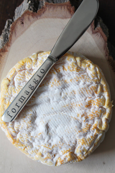 Vineyard Table Engraved "Formaggio" Cheese Spreader Utensils Vineyard Table Brand_Vineyard Table CLEAN OUT SALE Kitchen_Dinnerware KTFWHS IMG_6444edit