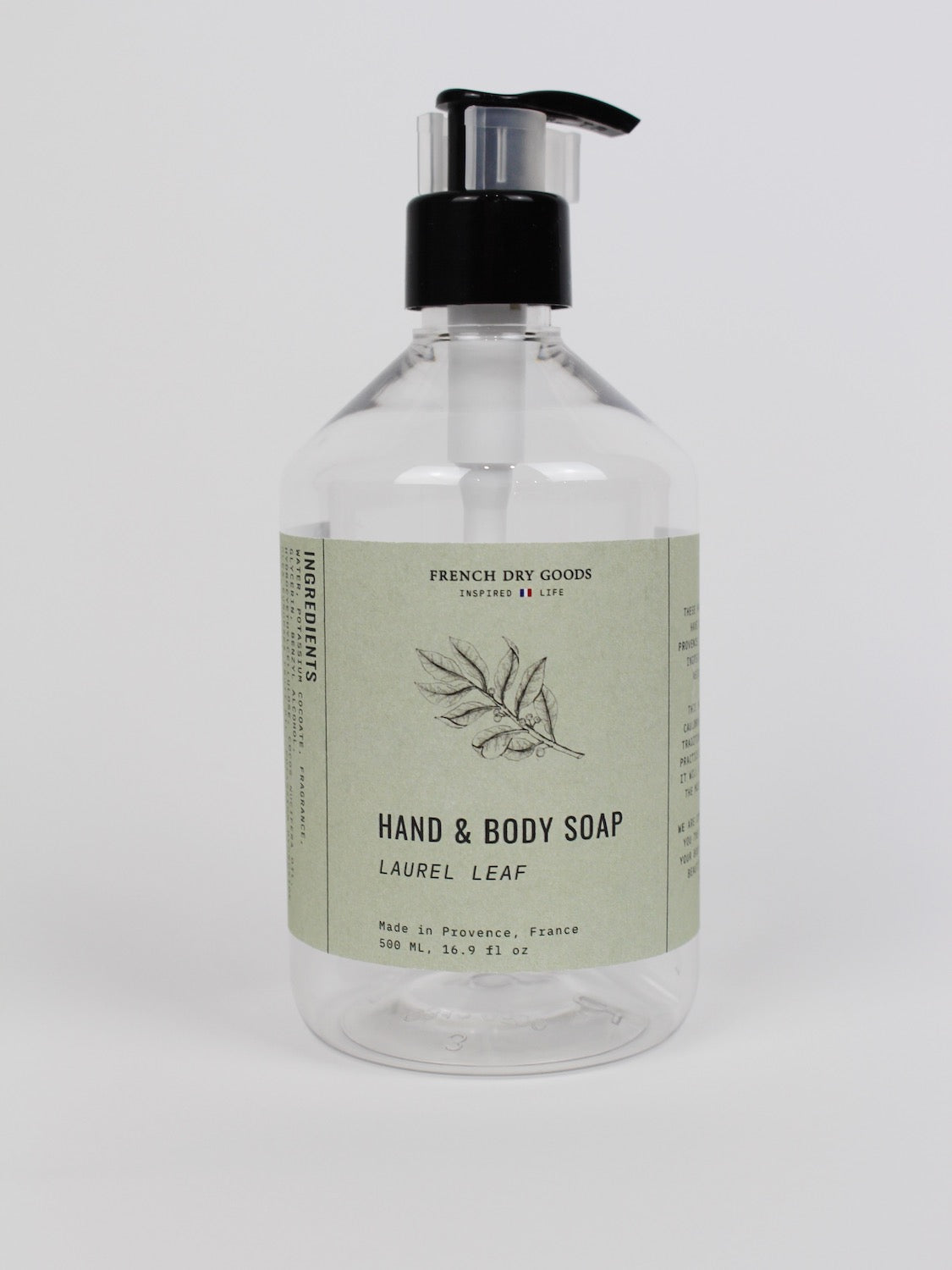Hand & Body Soap Laurel Leaf 500 ML French Dry Goods Bath & Body_Bar Soap Brand_French Dry Goods New Arrivals new arrivals 2023 Laurel_Leaf_Liquid_Soap