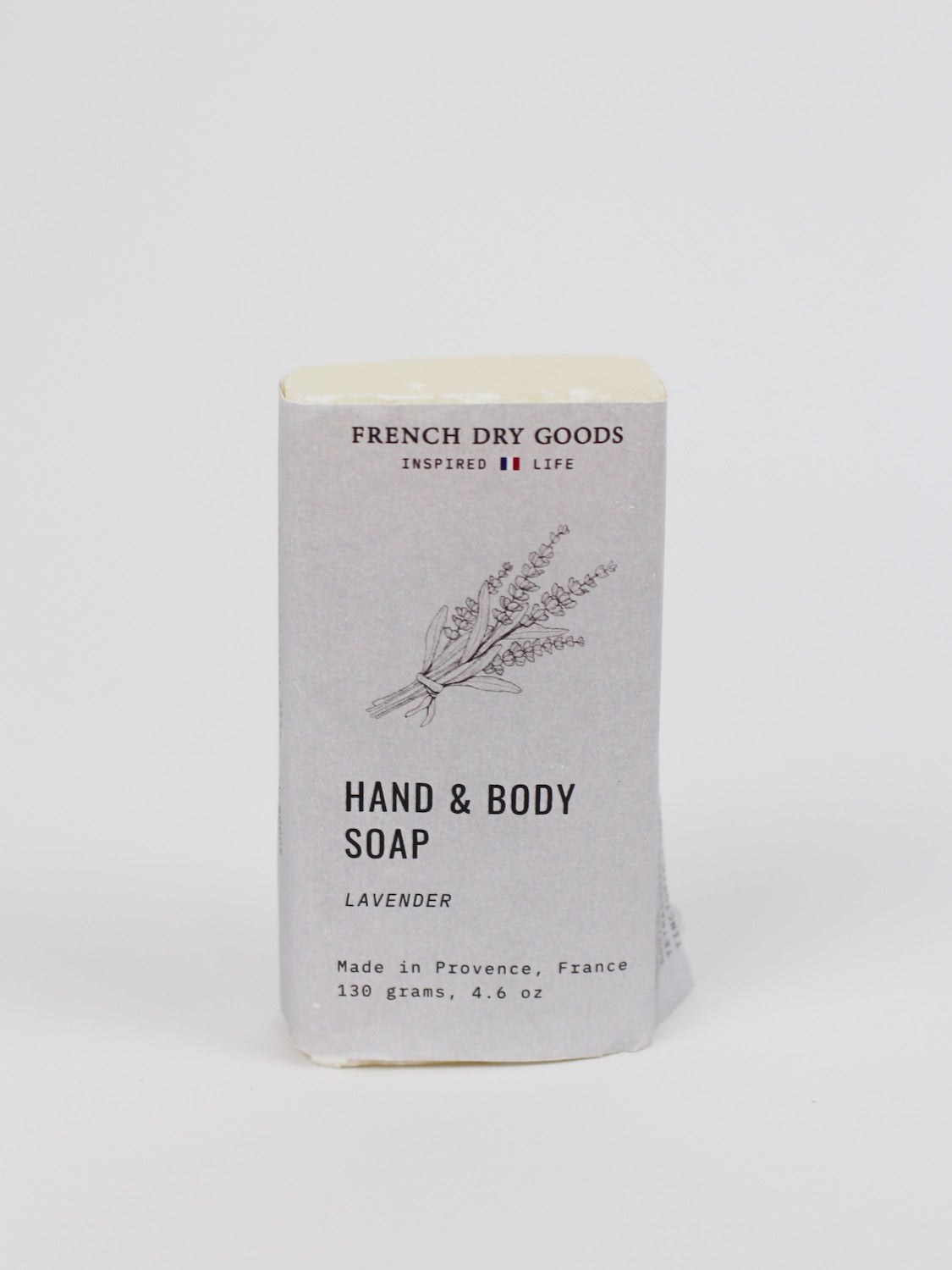 Hand & Body Bar Soap Lavender 130 grams French Dry Goods Bath & Body_Bar Soap Brand_French Dry Goods New Arrivals new arrivals 2023 Lavender_Solid_Soap