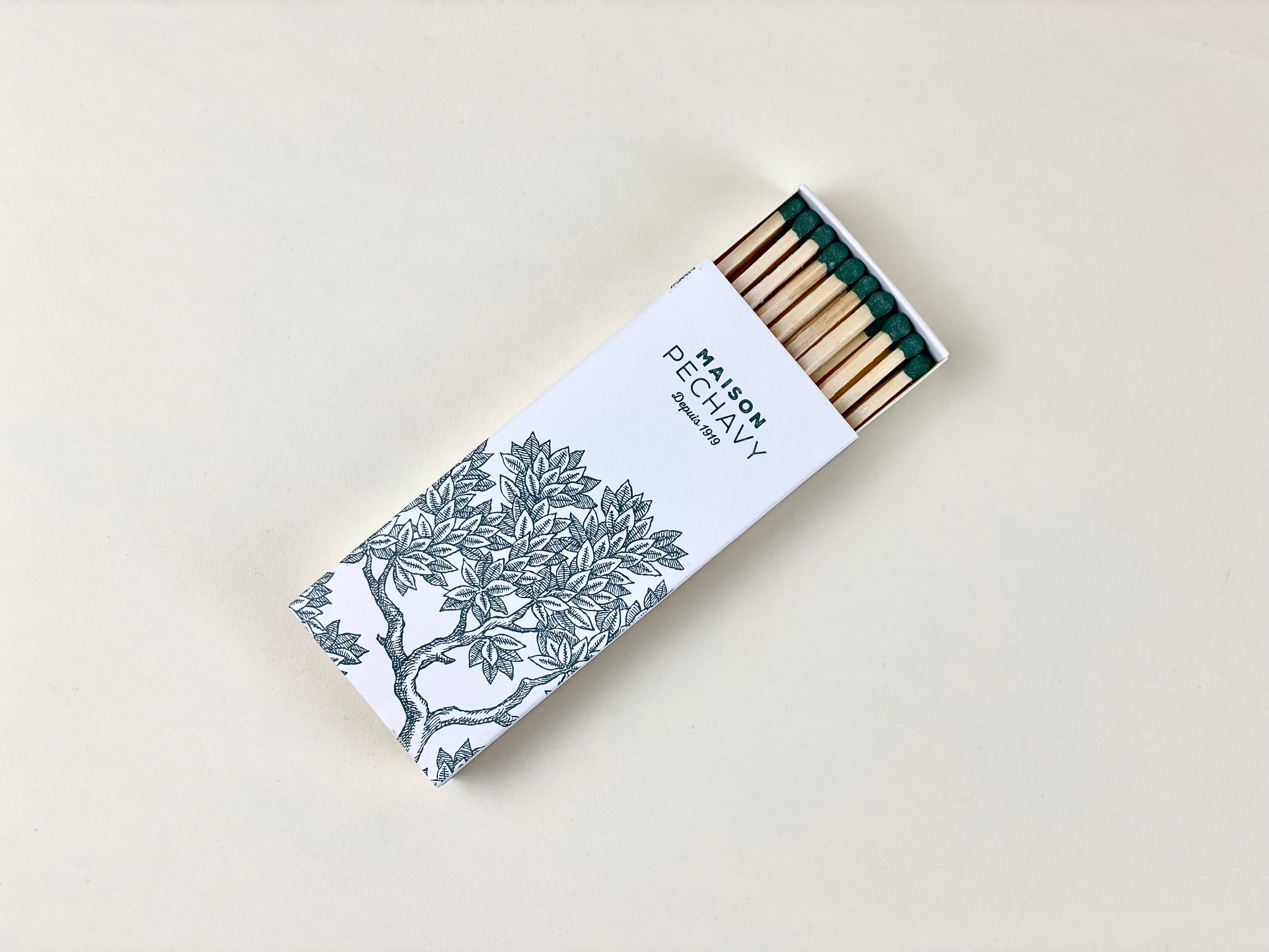 Maison Pechavy Small Matches (White and Lichen) Maison Pechavy Brand_Maison Pechavy Home_Candles & Accessories Maison Pechavy Matches New Arrivals MP210061136