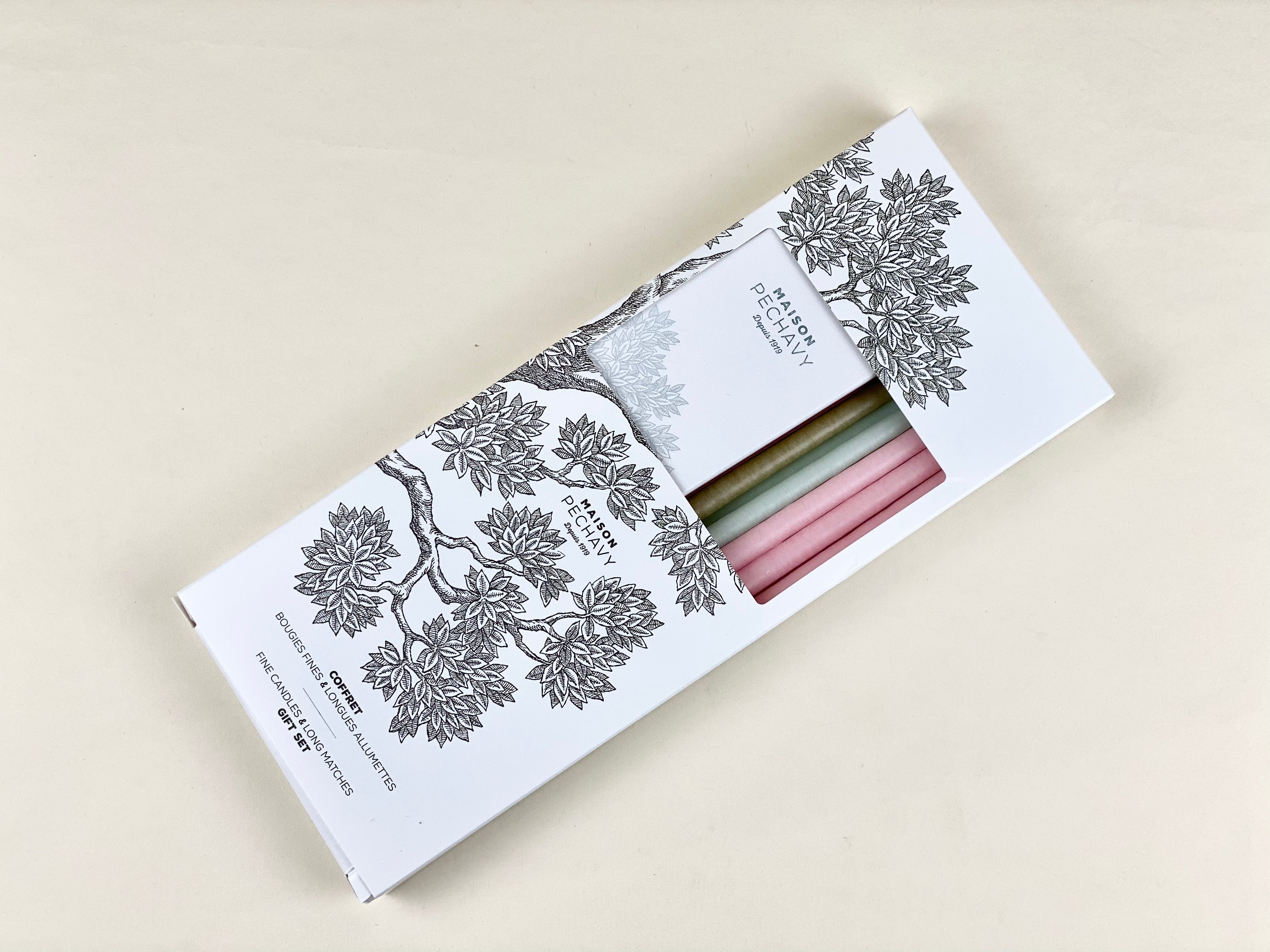 Maison Pechavy Set of Candles & Long Matches (Pastel) Maison Pechavy Brand_Maison Pechavy Home_Candles & Accessories Maison Pechavy Matches New Arrivals MP210065139