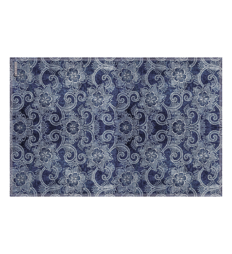 Beija Flor Royal Indigo Cherry Blossom Placemat (13" x 20") (Buy 2 Get 1 Free!) Placemats Beija Flor Brand_Beija Flor Home_Decor Home_Placemats P-RY4-packshot