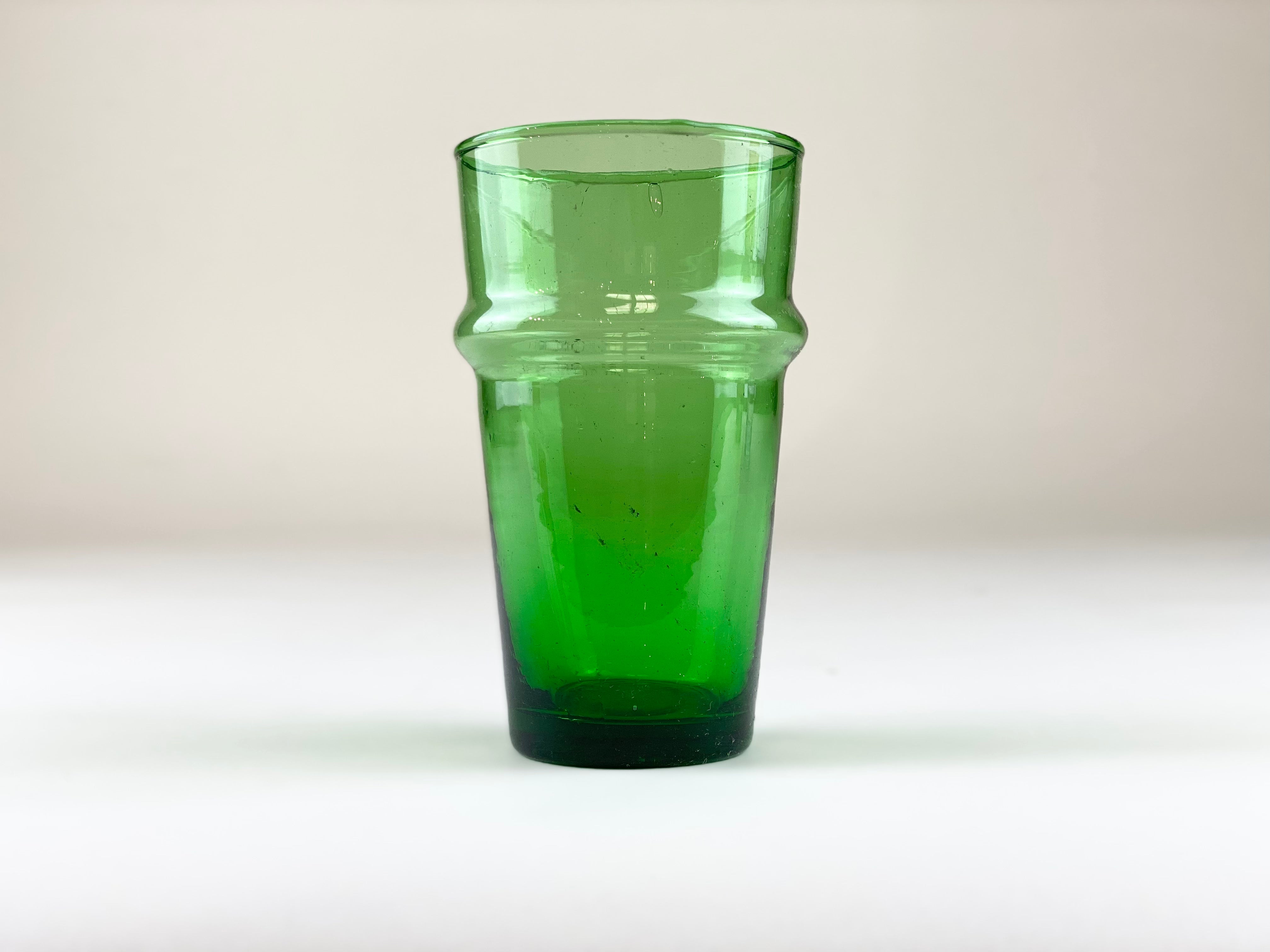 Beldi Large Glass Green Glass Kessy Beldi Brand_Kessy Beldi Brand_Une Vie Nomade Kitchen_Drinkware Wine Glasses PhotoJul27_114312AM