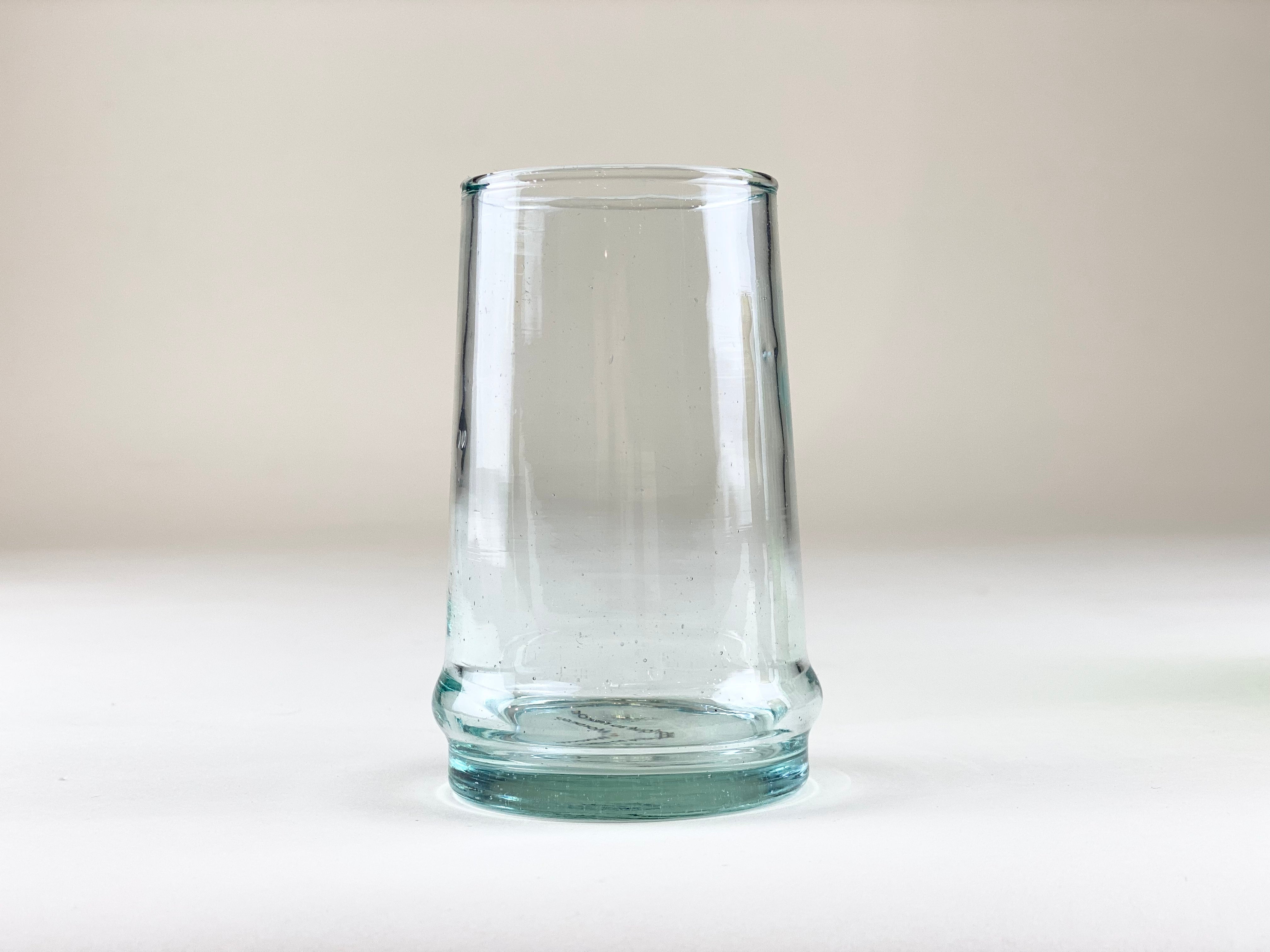 Beldi Large Tapered Tumbler Clear Glass Kessy Beldi Brand_Kessy Beldi Brand_Une Vie Nomade Kitchen_Drinkware Wine Glasses PhotoJul27_115148AM