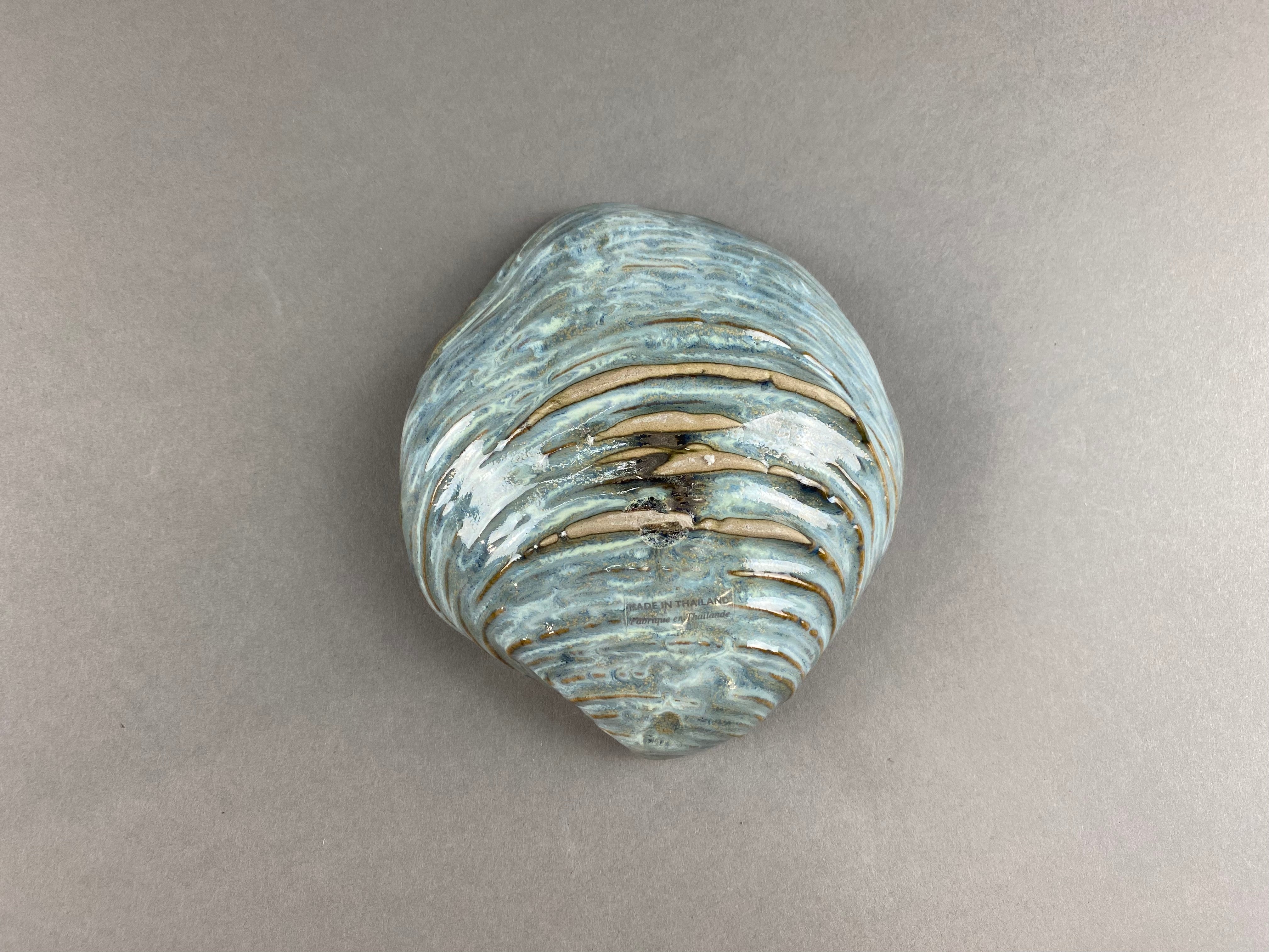 Yarnnakarn Oceanology Shell Dish Blue Glaze Small - Ceramic - Yarnnakarn - Brand_Yarnnakarn - Home_Decor - PhotoJul27_12300PM