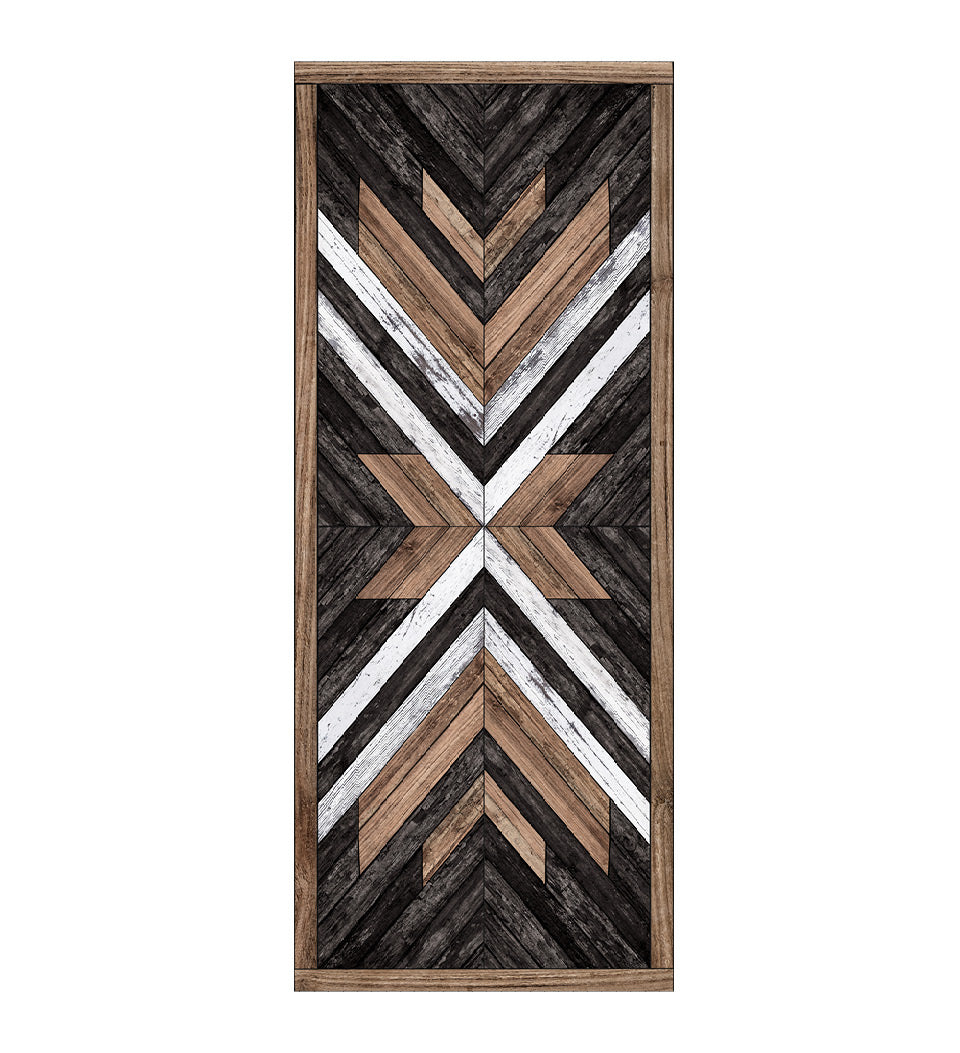 Beija Flor Wood Art Black & Brown Floor Mat (Buy 2 Get 1 Free!) Rugs Beija Flor Brand_Beija Flor Home_Decor Home_Floor Mats RF-W3-packshot