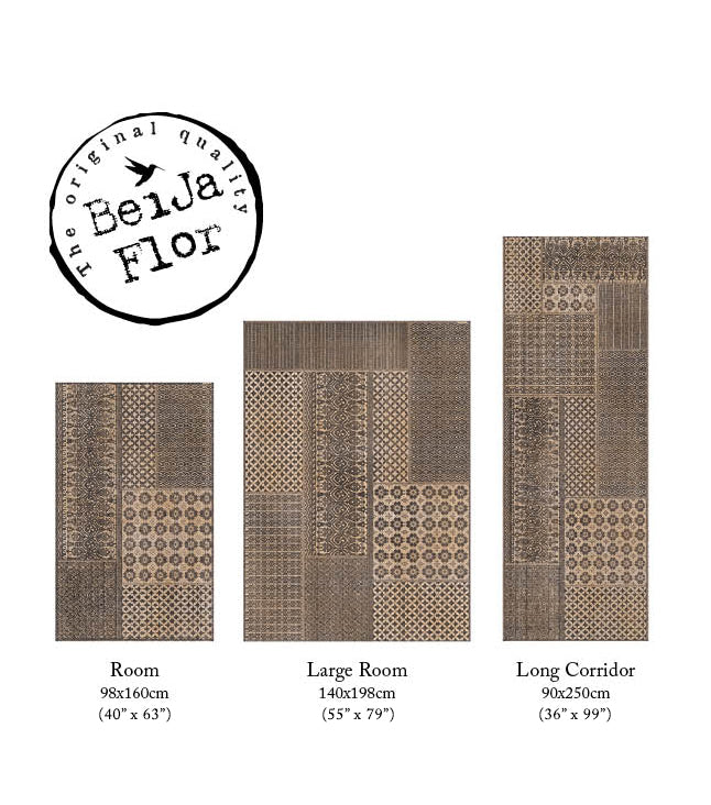 Beija Flor Inca Brown Floor Mat (Buy 2 Get 1 Free!) Rugs Beija Flor Brand_Beija Flor CLEAN OUT SALE Home_Decor Home_Floor Mats SizeChart-Inc2-KTF_0e7e8686-6b25-42ad-b2b1-c9b415145f6f