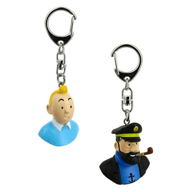 Tintin Keychains Tintin Brand_Tintin Collectibles Home_French Nostalgia Tintin TintinKeychains
