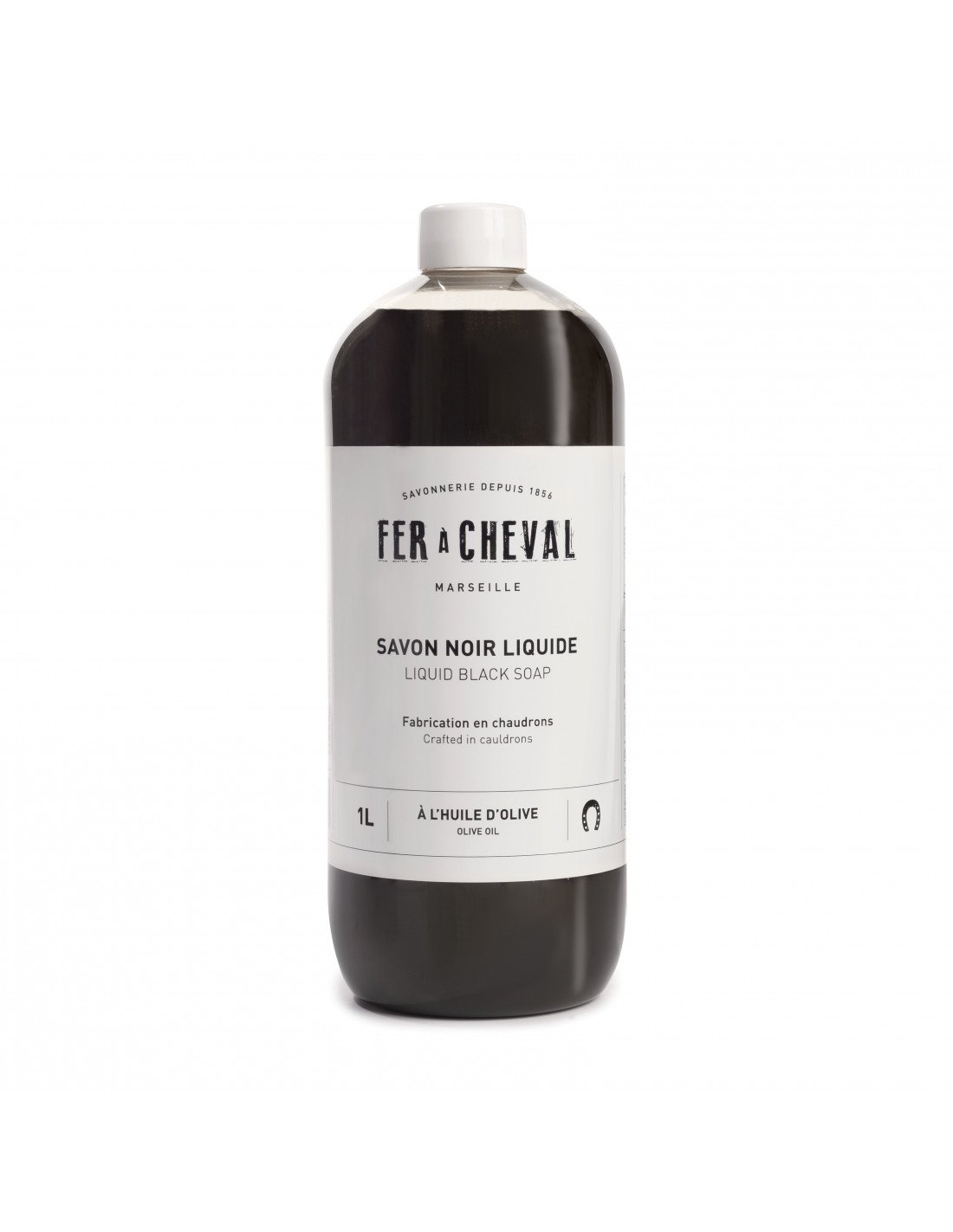 Fer à Cheval Liquid Black Soap Olive Oil 1L Soap Fer à Cheval Brand_Fer à Cheval CLEAN OUT SALE Home_Household Cleaning Soap liquid-black-soap-1l