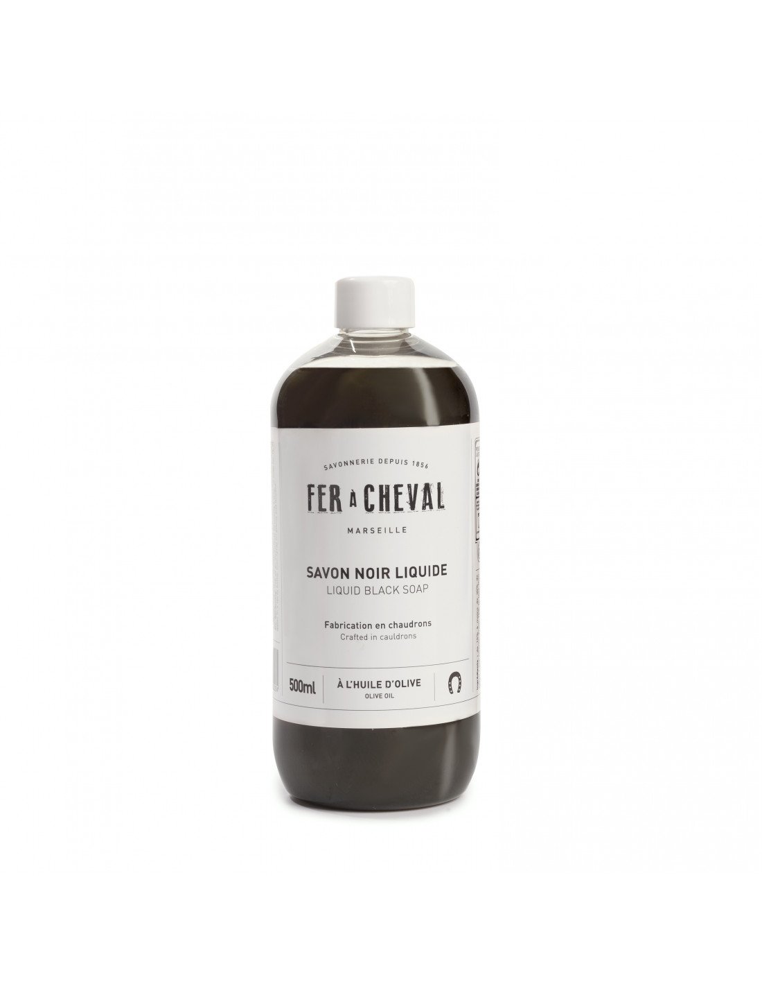 Fer à Cheval Fer à Cheval Liquid Black Soap Olive Oil 500ml Soap Fer à Cheval Brand_Fer à Cheval CLEAN OUT SALE Home_Household Cleaning liquid-black-soap-500ml