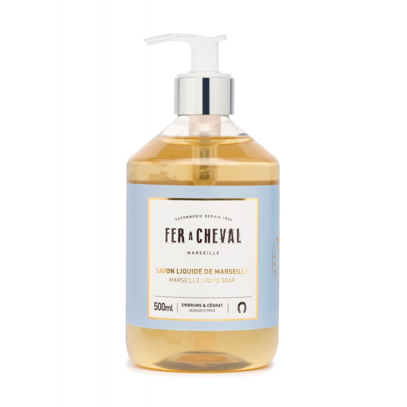 Fer à Cheval Marseille Liquid Soap Seaside Citrus 500ml Soap Fer à Cheval Bath & Body_Liquid Soap Brand_Fer à Cheval CLEAN OUT SALE KTFWHS Soap marseille-liquid-soap-seaside-citrus-500ml
