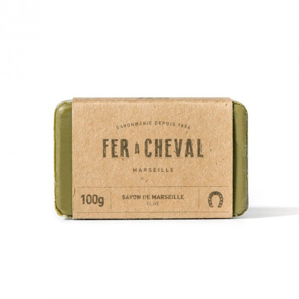 Fer à Cheval Genuine Marseille Soap Olive Oil 100g Bar Soap Fer à Cheval Bath & Body_Bar Soap Brand_Fer à Cheval CLEAN OUT SALE KTFWHS marseille-soap-olive-toilet-soap-100g_box