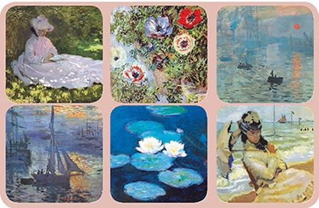 Monet Coasters Edition 2 (Set of 6) Coasters French Nostalgia Brand_French Nostalgia Home_Coasters Home_French Nostalgia KTFWHS monet_2