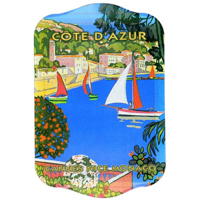 Cote d'Azur Mini Metal Tray Decorative Trays French Nostalgia Brand_French Nostalgia Home_Decorative Trays Home_French Nostalgia p10240