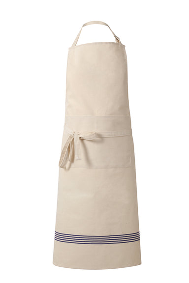 Tissage de L’Ouest Natural Cotton Apron with Blue Monogramme Textile Tissage de L’Ouest Brand_Tissage de L’Ouest CLEAN OUT SALE Textiles_Aprons raphael-apron_web