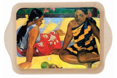 Gauguin Tahitian Women on the Beach Mini Metal Tray Decorative Trays French Nostalgia Brand_French Nostalgia Home_Decorative Trays Home_French Nostalgia KTFWHS tray_tahitian_womeno_the_beach
