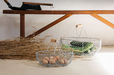 Atelier Aertgeerts French Harvesting Basket Atelier Aertgeerts Brand_Atelier Aertgeerts Home_Decor Kitchen_Storage New Arrivals zHRZGPzTAtelierAertgeertsMetalMeshHarvestBasket