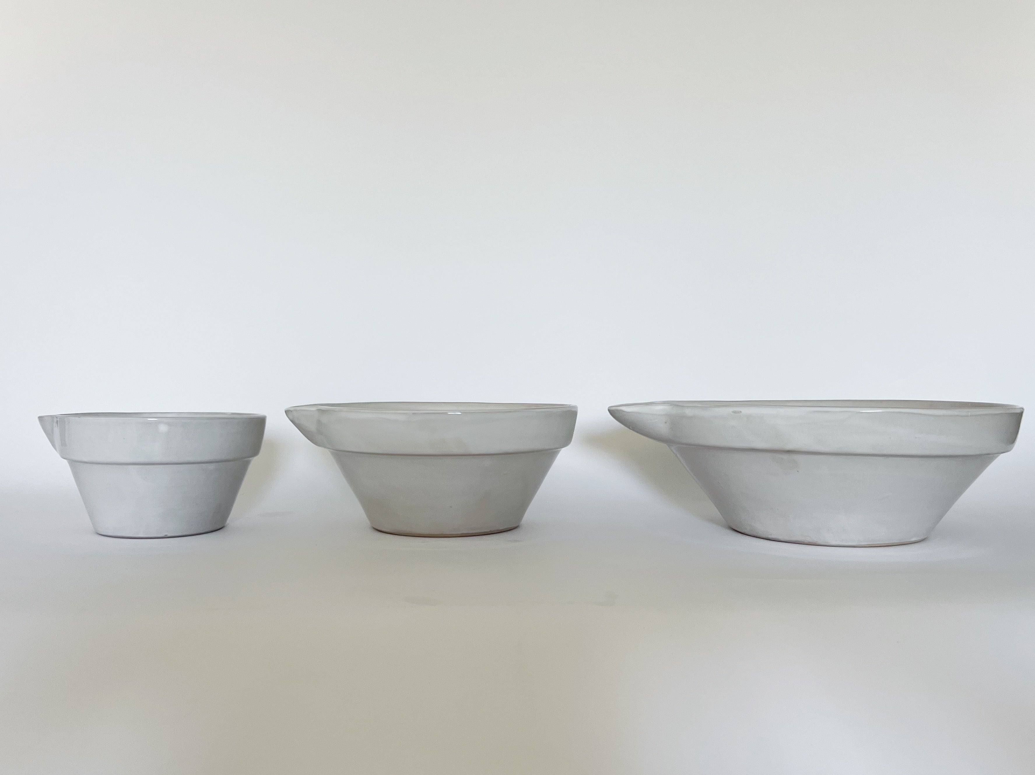 French Dry Goods Kitchen Essentials—Set of 3 Spouted Mixing Bowls French Dry Goods french cooking french culinary pottery French kitchen essentials french mixing bowls french pottery mixing bowls New Arrivals new arrivals 2023 277FC509-84C6-476C-9606-F5162CD5C984_1