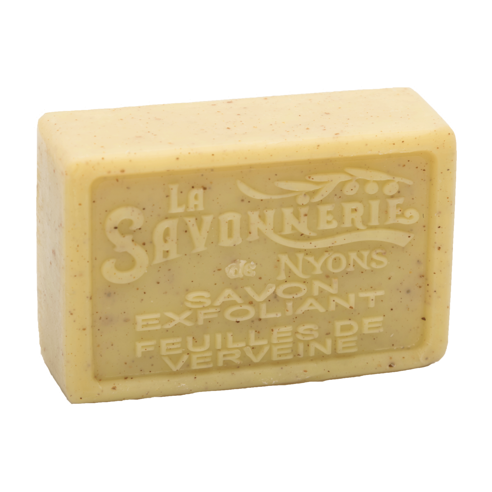 La Savonnerie de Nyons 100g Exfoliating Soap Bar Feuille de Verveine (Verbena Leaf) Bath & Body La Savonnerie de Nyons 200g Soap in Tin Box Bath & Body_Bar Soap Brand_La Savonnerie de Nyons KTFWHS 32101-feuillesdeverveine-exfo100g_bd003c49-4767-4726-9ebb-de2c50bd998b