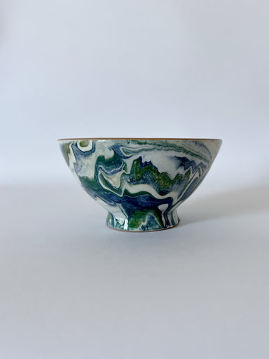 Une Vie Nomade Large Swirled Bowls—Blue Green Une Vie Nomade new arrivals 2023 3C9DA0A6-9351-41BA-B16C-712116E8EAAB