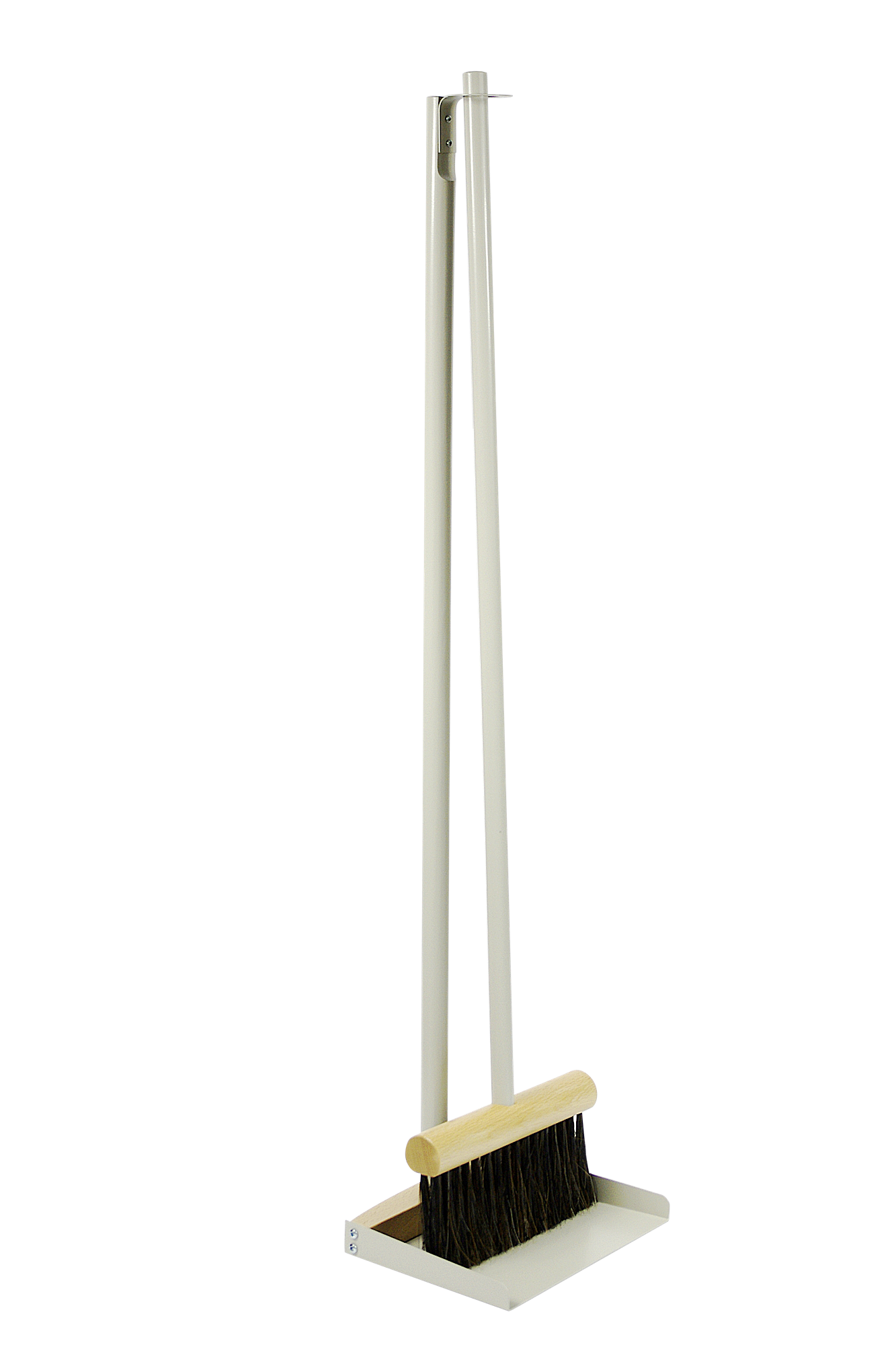 Andrée Jardin Mr. and Mrs. Clynk Complet Standing Broom & Dustpan Set Brooms Andrée Jardin Brand_Andrée Jardin Home_Broom Sets Home_Household Cleaning Home_Provençal Style La Maison LMS23 AndreeJardinWhiteBroomStandingDustpanSetFrench