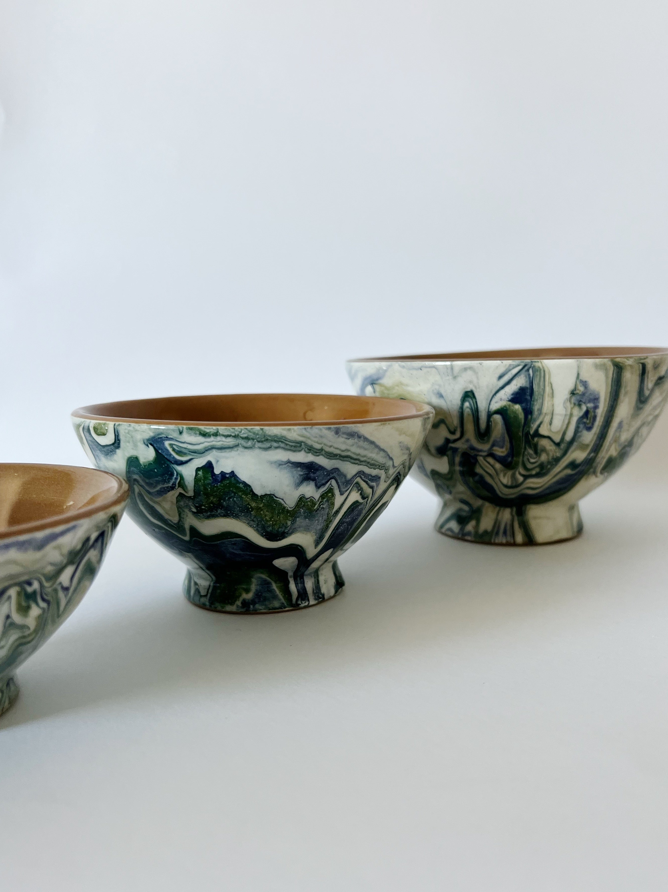 Une Vie Nomade Large Swirled Bowls—Blue Green Une Vie Nomade new arrivals 2023 BDC6BB1A-849F-4A8A-A9CD-E12FE0B0B46E