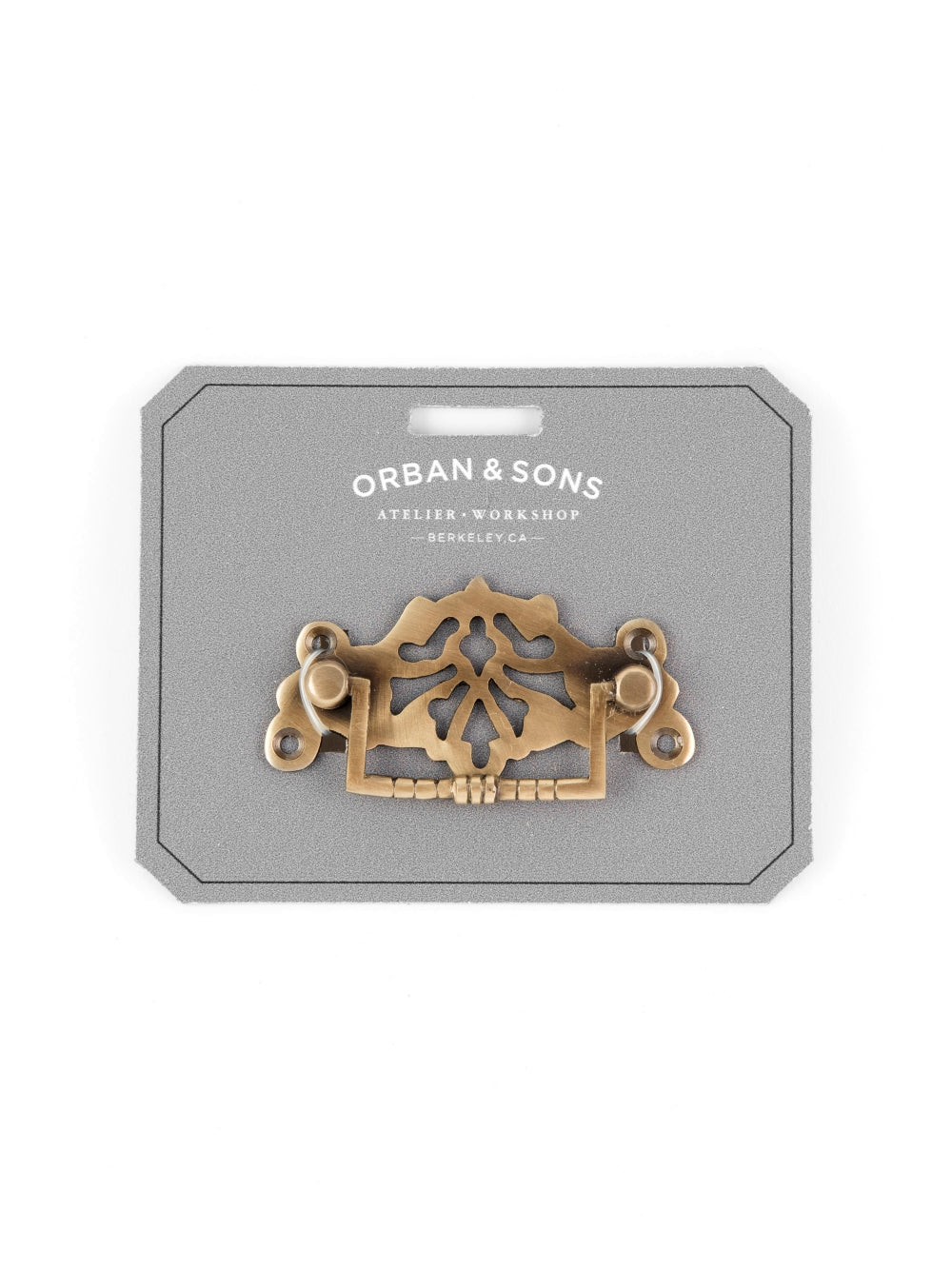 Orban & Sons Brass Cabinet Pulls Brass Puller #4 (1.7" x 3.34") Orban & Sons Brand_Orban & Sons Corkscrews & Tools Orban & Sons DSC0530_JasonLeCras_LG_2bba6caa-d5bc-4e66-9955-0294617f59c1