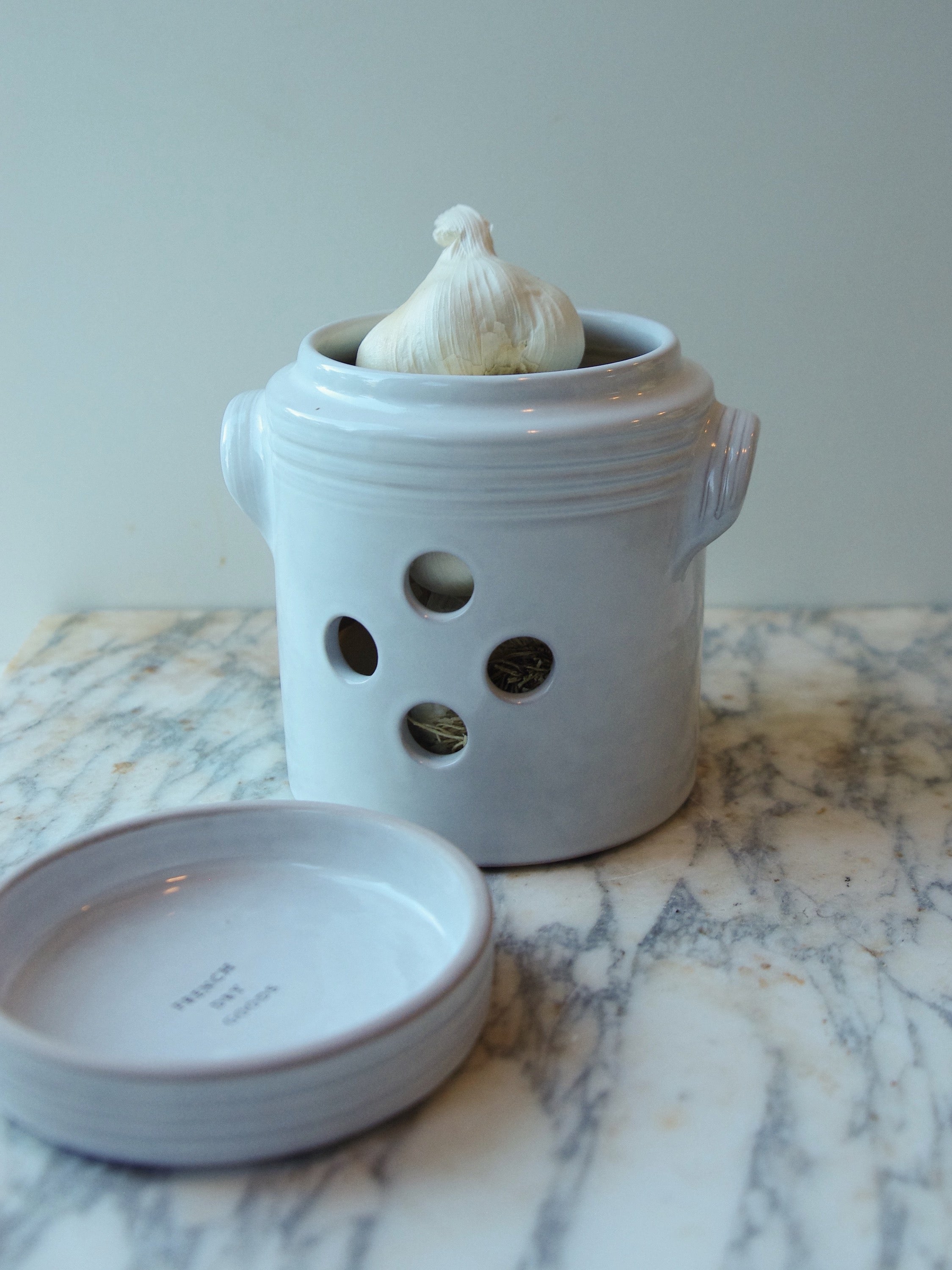 French Dry Goods Kitchen Essentials—Garlic Pot French Dry Goods french culinary pottery french garlic pot French kitchen essentials french pottery New Arrivals new arrivals 2023 French_Kitchen_Essentials_Garlic_pot-0237C16E-2249x3000JPG