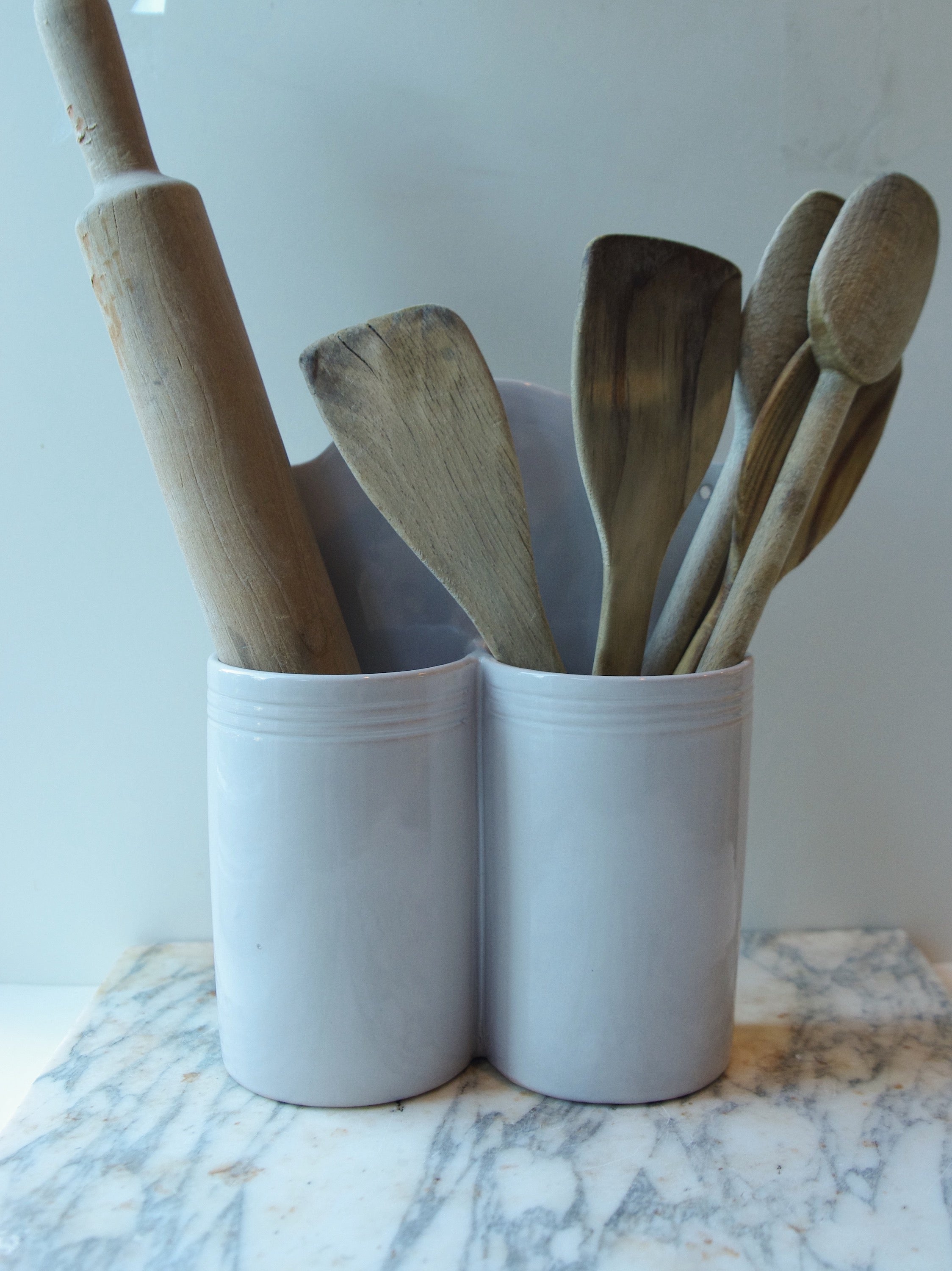 French Dry Goods Kitchen Essentials—Double Wall Hanging Utensil Holder French Dry Goods french culinary pottery French kitchen essentials french pottery New Arrivals new arrivals 2023 wall utensil holder Kitchen_Essentials_Double_Wall_Hanger-A2BE2A0E-2248x3000