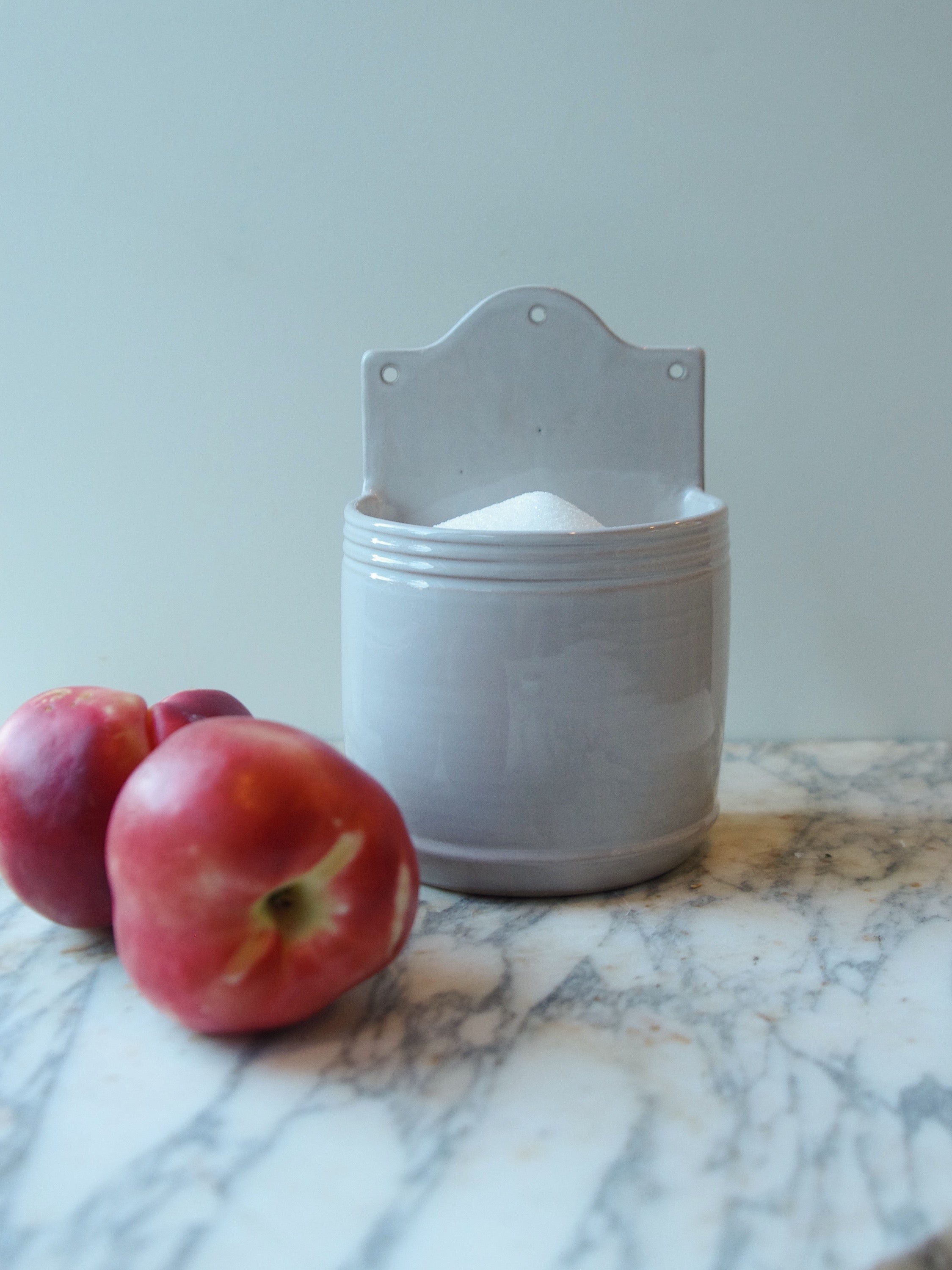 French Dry Goods Kitchen Essentials—Wall Hanging Salt Holder French Dry Goods french culinary pottery French kitchen essentials french pottery New Arrivals new arrivals 2023 wall salt hanger Kitchen_Essentials_Salt_Wall_Hanger-FECE1F03-2249x3000