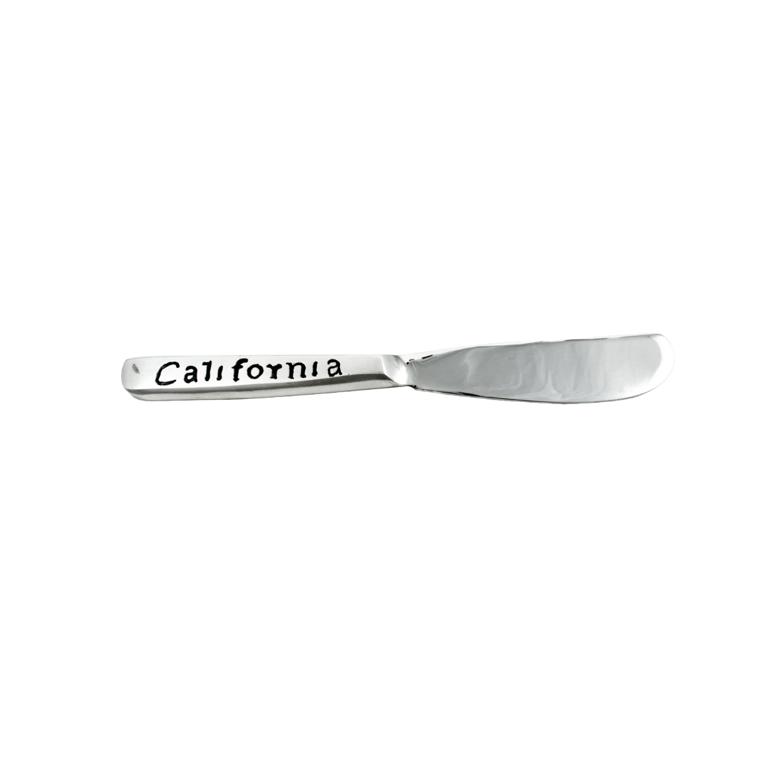 Vineyard Table Engraved Cheese Spreader (Set of 4) California Utensils Vineyard Table Brand_Vineyard Table CLEAN OUT SALE Kitchen_Dinnerware KTFWHS VineyardTableEngravedCheeseSpreader_CALIFORNIA