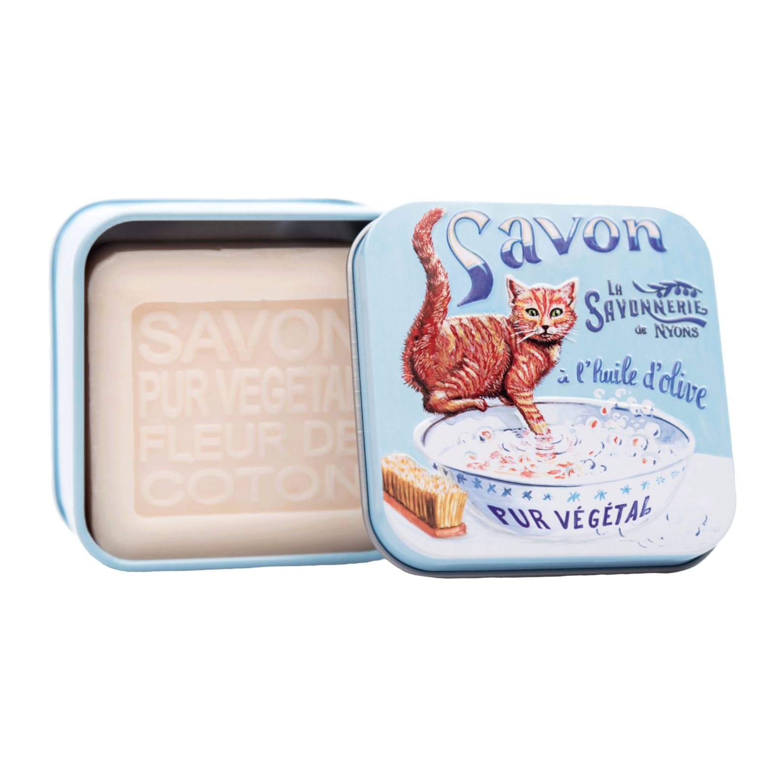 La Savonnerie de Nyons 100g Soap in Tin Box - Cats Chat Roux Bath & Body La Savonnerie de Nyons 100g Soap in Tin Box Back in stock Bath & Body_Bar Soap Brand_La Savonnerie de Nyons Home_Provençal Style KTFWHS 100gSoapinTinBoxChatRoux