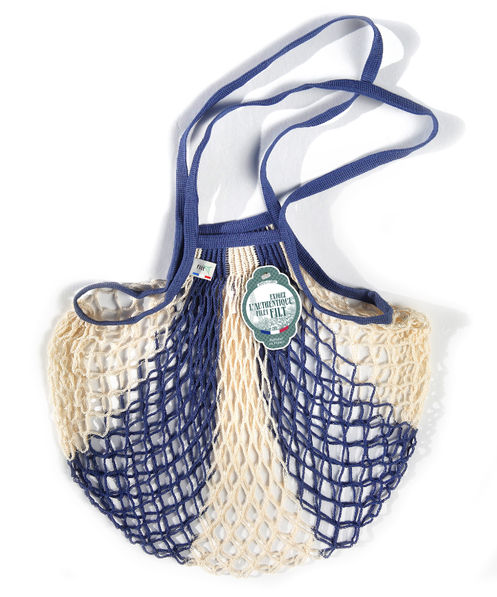Filt Medium Bag in Blue and White Bag Filt Bags Brand_Filt Shopping Bags Textiles_Shoppers 220_Blue_White_Medium
