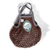 Filt Mini Bag in Brown with Grey Handles Bag Filt Bags Brand_Filt Shopping Bags Textiles_Shoppers 301SepiaGrisLead