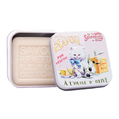 La Savonnerie de Nyons 100g Soap in Tin Box - Cats Chat Persan Bath & Body La Savonnerie de Nyons 100g Soap in Tin Box Back in stock Bath & Body_Bar Soap Brand_La Savonnerie de Nyons Home_Provençal Style KTFWHS 30567-ouverte_1ad69439-66b4-4ab5-9366-ed4e65dbac85